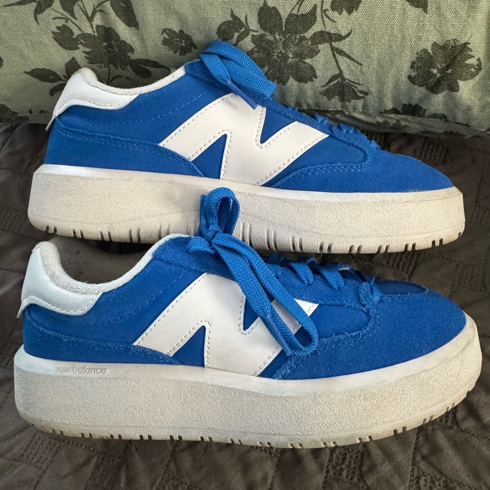 New Balance Blue and White Sneakers